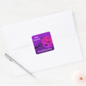 Happy Halloween Spooky Time Vierkante Sticker (Envelop)