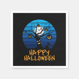 Happy Halloween Spooky Tree, maan Servet