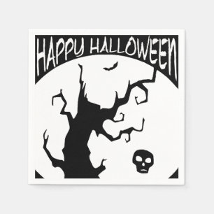 Happy Halloween Spooky Tree Papier servet