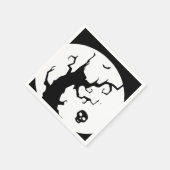 Happy Halloween Spooky Tree Papier servet (Hoek)