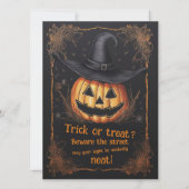Happy Halloween Spooky Trick or treat Groet Kaart (Voorkant)