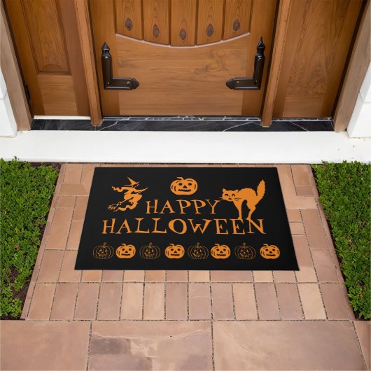 Happy Halloween spooky trick or treat spooky decor Deurmat (Buiten)