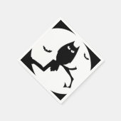 Happy Halloween Spooky Uil Papier servet (Hoek)