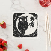 Happy Halloween Spooky Uil Papier servet (Insitu)