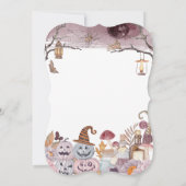 Happy Halloween Spooky Verjaardagsfeestuitnodiging Kaart (Achterkant)