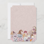 Happy Halloween Spooky Verjaardagsfeestuitnodiging Kaart (Achterkant)