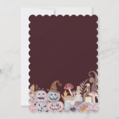 Happy Halloween Spooky Verjaardagsfeestuitnodiging Kaart (Achterkant)