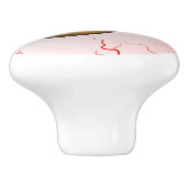 Happy Halloween! Spooky Yellow Eyeball Keramische Knop (Zijkant)