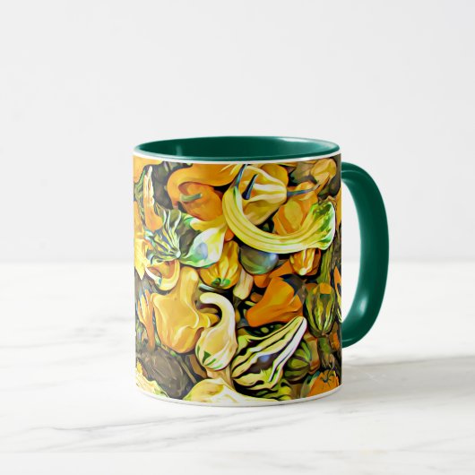 Happy Halloween Squash en Goards Coffee Mok (Voorkant rechts)