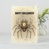 Happy Halloween Steampunk Spider (Staand voorkant)