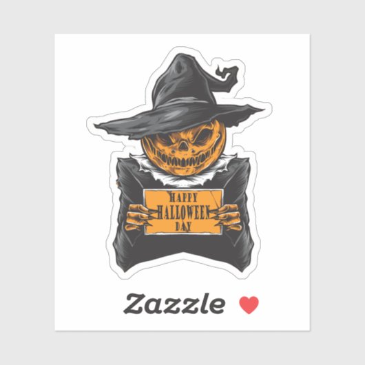 Happy Halloween Sticker (Vel)