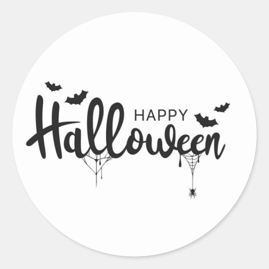 Happy Halloween Sticker (Voorkant)