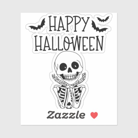 Happy Halloween Sticker (Vel)