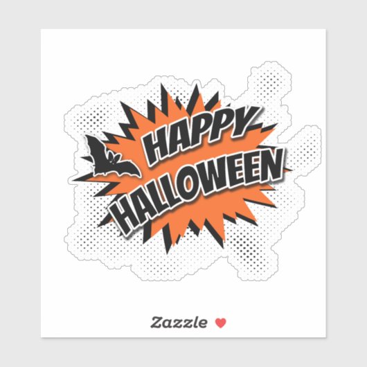 Happy Halloween Sticker (Vel)