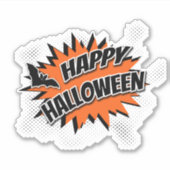 Happy Halloween Sticker (Voorkant)