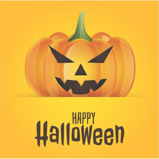 Happy Halloween Sticker (Voorkant)