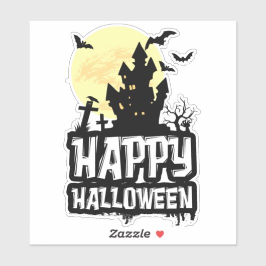 Happy Halloween Sticker (Vel)
