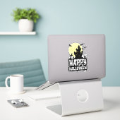 Happy Halloween Sticker (Laptop op bureau)