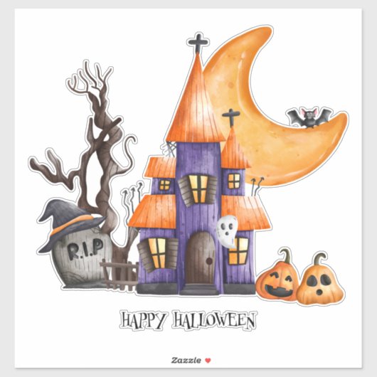 Happy Halloween Sticker (Vel)