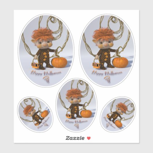 Happy Halloween Sticker (Vel)