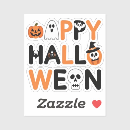 Happy halloween sticker (Vel)