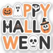Happy halloween  sticker (Voorkant)
