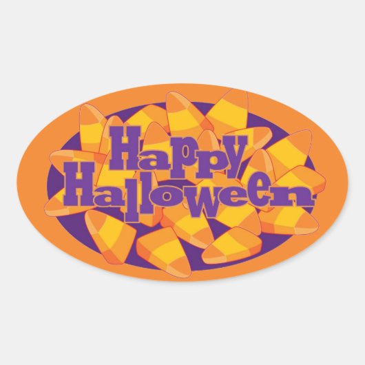 Happy Halloween Sticker (Voorkant)