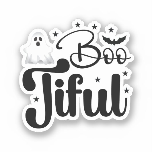 Happy Halloween Sticker (Voorkant)
