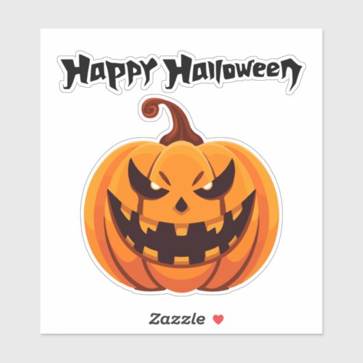 Happy Halloween Sticker (Vel)