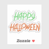 Happy Halloween sticker lettertype (Vel)