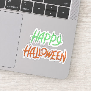 Happy Halloween sticker lettertype