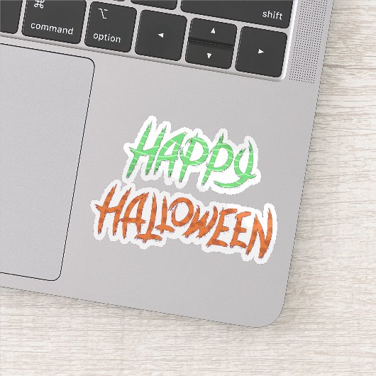 Happy Halloween sticker lettertype (Detail)
