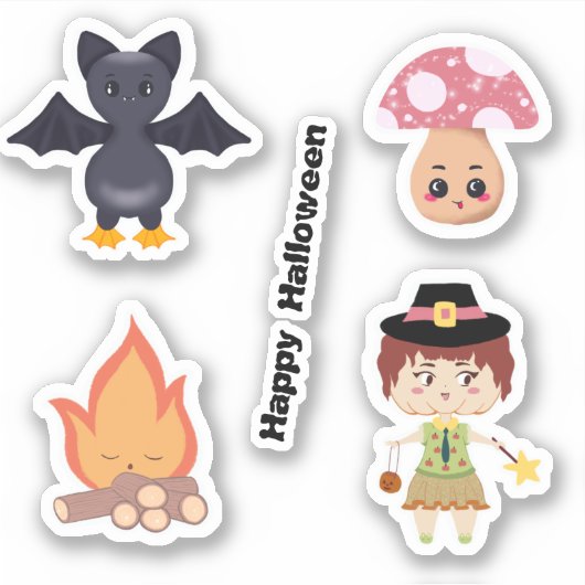 Happy Halloween Sticker Pack  (Voorkant)