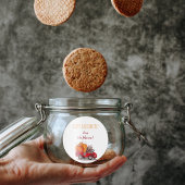 Happy Halloween-Sticker voor Snoep- en koekjeszakk Ronde Sticker