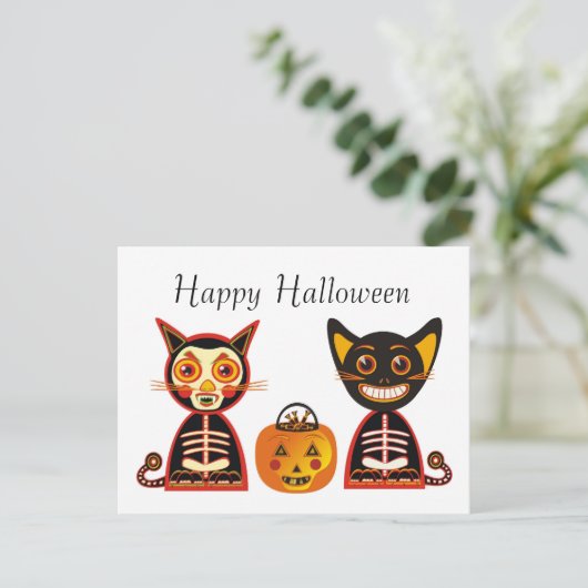Happy Halloween  stijl Briefkaart (Staand voorkant)