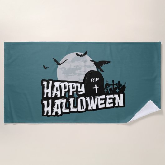 Happy Halloween Strandlaken (Voorkant)
