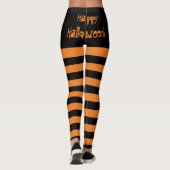 Happy Halloween Striped Leggings (Achterkant)
