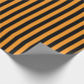 Happy Halloween Stripes Cadeaupapier (Hoek)