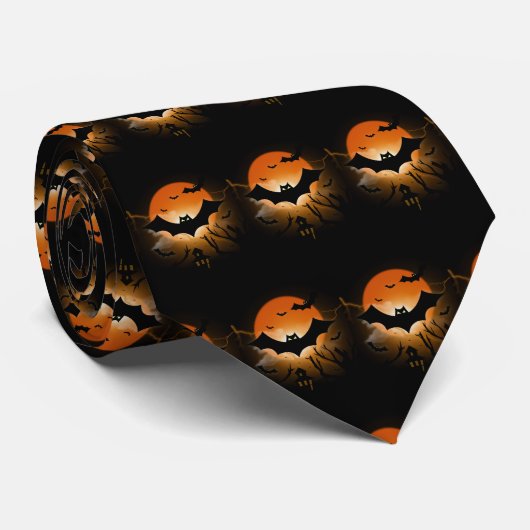 Happy Halloween Stropdas (Opgerold)