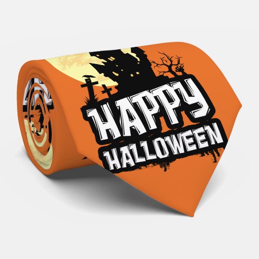 Happy Halloween Stropdas (Opgerold)