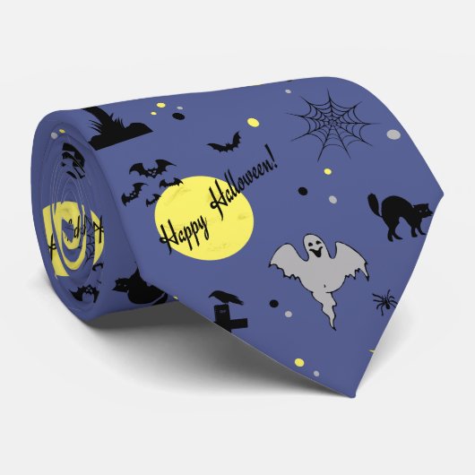 Happy Halloween Stropdas (Opgerold)