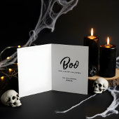 Happy Halloween Stylish Carved Halloween Pumpkin Kaart