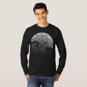 Happy Halloween Sugar Skull Graveyard Full Moon 1 T-shirt (Voorkant volledig)