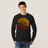 Happy Halloween Sugar Skull Graveyard Full Moon 2 T-shirt (Voorkant volledig)