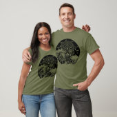 Happy Halloween Sugar Skull Graveyard Full Moon 3 T-shirt (Unisex)