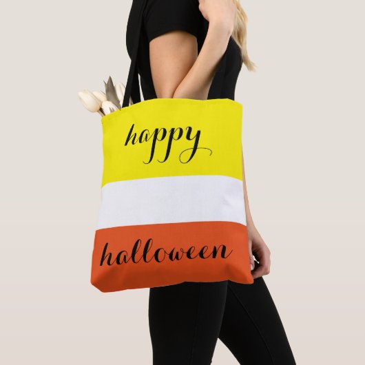 Happy Halloween Sweet Candy Corn Tote Bag (Dichtbij)