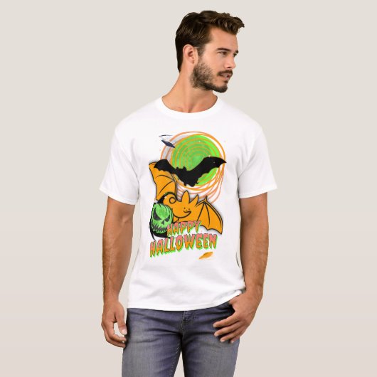 Happy Halloween T-shirt (Voorkant volledig)
