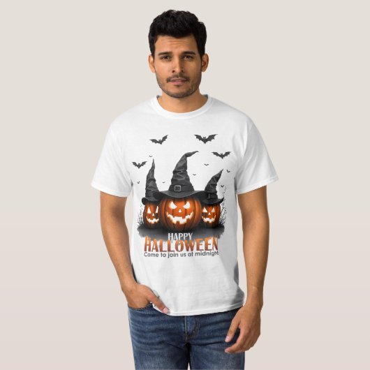 Happy Halloween T-shirt (Voorkant volledig)