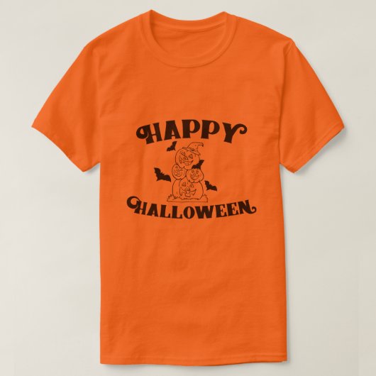 Happy Halloween T-shirt (Design voorkant)