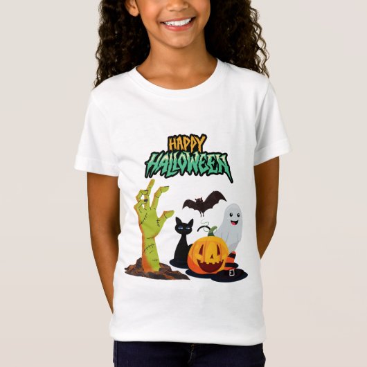 happy halloween T-shirt (Voorkant)